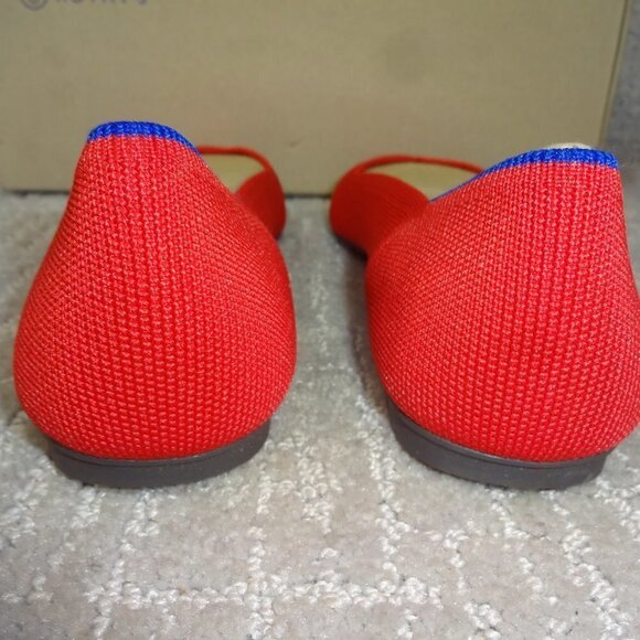 Rothys The Flat Women's Size 8.5 US Red Ruby Round Toe Slip on Flats Shoes - Picture 5 of 11